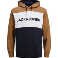 Jack & Jones Sweatshirt marinblå / ljusbrun / vit