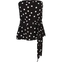Vero moda Topp 'VMELISA' svart / vit