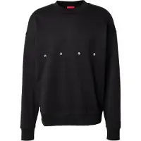HUGO Cotton sweatshirt with logo embroidery and graphic print