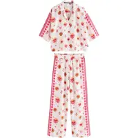 Rockett St George Pyjamas gräsgrön / pastellrosa / röd / vit