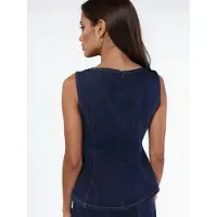 Hiccups for Kids Denim Peplum Topp