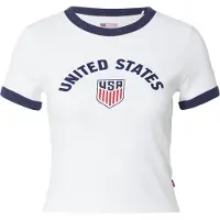 Levi's T-shirt 'U.S. Soccer Ringer Tee' mörkblå / röd / vit
