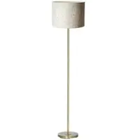 PR Home Golvlampa Amy, Creme / bärnsten, Vardagsrum / matsal, Textil / tyger / siden, Golvlampa