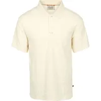 Scotch & soda Stickad Piké Strukturerad Ecru Off-White Beige Storlek