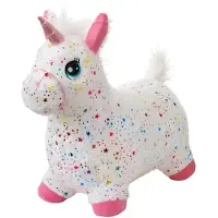 Krea Hop And Bounce Plush Horse, Rainbow