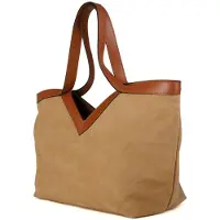 Giulia Handväska Beige Guldbrun