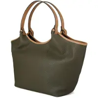 Giulia Tote Bag Militärgrön Beige