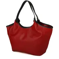 Giulia Tote Bag Vinröd Svart