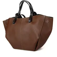 Giulia Tote Bag Valnöt Brun Svart