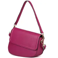 Giulia Axelväska Mörk Fuchsia