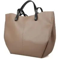 Giulia Tote Bag Ljus Taupe Svart