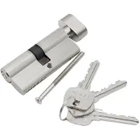 INF Låscylinder med 3 nycklar / dörrlås med hög säkerhet 90 mm