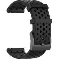 INF Suunto 7/9/9Baro/D5/Spartan/Fossil Nate/Q armband silikon Svart S