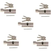 Semoic 5X 70 mm CylinderlåStillbehör Inomhus Zinklegering DörrlåScylinder Europeisk Standard