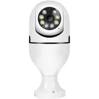 INF E27 Glödlampa Säkerhetskamera - Vit, 1080p WiFi Övervakning med Mörkerseende