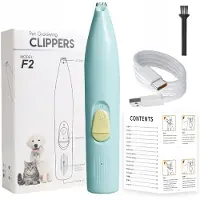 INF Tystgående Pet Grooming Trimmer - Skonsam Klippning för Hundar och Katter Blue