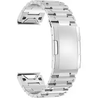 INF Klockarmband i rostfritt stål för Garmin-klockor Silver 26 mm