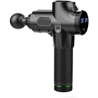 INF Massagepistol med 6 utbytbara massagehuvuden Svart