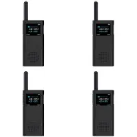 Semoic 4X för Walkie Talkie 2S Skyddsfodral Silikonskydd Interphone Skyddsskal Anti-Drop Tillbehör, Svart