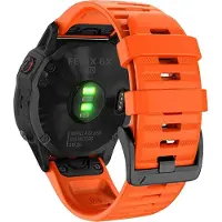 INF Garmin armband 26 mm Fenix 6X/5X Plus/3HR/Descent MK1 silikon Orange