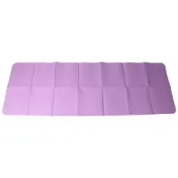 Semoic Vikbar Yogamatta Vikbar Resor Fitness Träningsmatta Dubbelsidig Halkfri för Yogapilates och Golvträning Lila