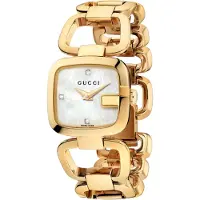 Gucci YA125513 G-Damklocka i pärlemor