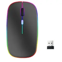 INF Trådlös Bluetooth-Mus USB-laddning SilverGrey