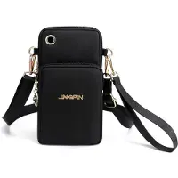 INF Multifunktionell Mobilväska med Crossbody-rem Black