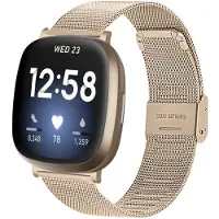 INF Fitbit Versa 3 / Sense armband Rostfritt stål Guld