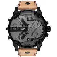 Diesel DZ7406 Mr. Daddy 2.0 kronograf brunt läder herrklocka