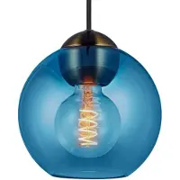 Halo Design Taklampa , BUBBLES, dimbara, Blå, Vardagsrum, Glas, Design
