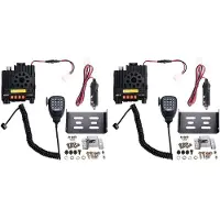 Semoic 2X QYT KT-8900D Mobilradio Dual Band 136-174MHz & 400-480MHz 25W Walkie Talkie KT8900 Transceiver Station