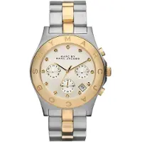 Marc Jacobs Snygg MBM3177 damklocka - tvåfärgat rostfritt stål