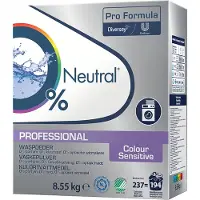 Neutral Neutralt professionellt tvättmedel, färgat, utan färg och parfym, 8,55 kg