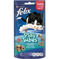 Purina Felix Play Tubes Räkor & Fisk Kattsnacks 50g 8 Enheter
