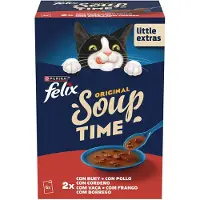 Purina Felix Beef Soup Våtfoder För Katter 6x48g
