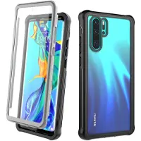 INF Huawei P30 Pro skal med skärmskydd Svart/Grå