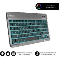 Subblim Smart Backlit Bluetooth Trådlöst Tangentbord Spanska