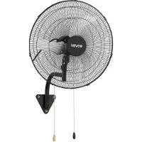 Vevor Väggmonterad fläkt, 500 mm väggmonterad hängande fläkt oscillerande, 3 hastigheter, lång luftflödesdistans, justerbar rotationsvinkel, mekanisk kraftfull för industri, kommersiellt, garage, verk