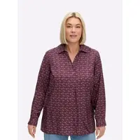 Sheego Blus burgunder / vit
