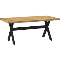 vidaXL Matbord NOAIN X-formade ben 180x90x75 cm massiv furu