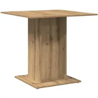 vidaXL Matbord artisan ek 80x80x75 cm konstruerat trä