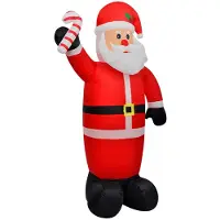vidaXL Uppblåsbar jultomte 120 cm