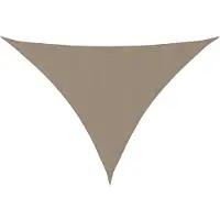 vidaXL Solsegel oxfordtyg trekantigt 3x3x4,24 m taupe