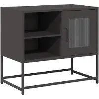 vidaXL TV-skåp svart 68x39x60,5 cm stål