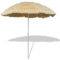 vidaXL Lutbart strandparasoll Hawaii inspirerad