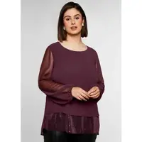 Sheego Blus burgunder