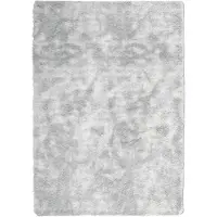vidaXL Ryamatta med lång lugg NAVARRA ljusgrå 240x340 cm polyester
