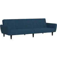 vidaXL 2-sits bäddsoffa sammetsblå 375857