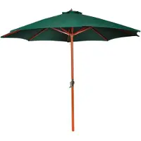 vidaXL Parasoll grön 258 cm